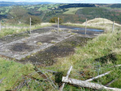 Nine Mile Point Colliery aerial ropeway top station, October 2012